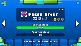 PRESS START 2018 version 2😈 Geometry Dash geometrydash subzero [upl. by Kanor]