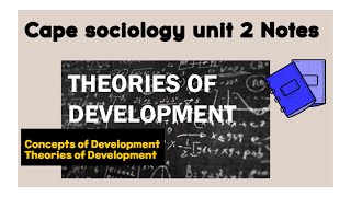 Cape Sociology Development Theories I Lessen 2 I SLC [upl. by Naivat]