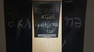 How to pronounce ACCULTURATIVE [upl. by Olaznog]