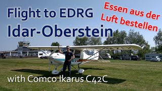 ✈ Flug nach IdarOberstein mit einer Comco Ikarus C42C [upl. by Potash]