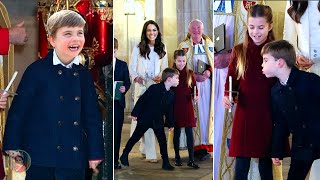 Prince Louis STEALS THE SHOW With SIBLING SHENANIGANS At Christmas Carol Concert [upl. by Essile219]