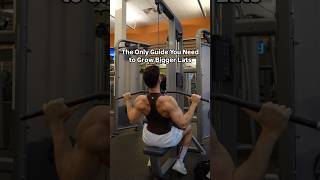 How to Grow Your Lats… backworkout lats latsworkout [upl. by Nikolia]