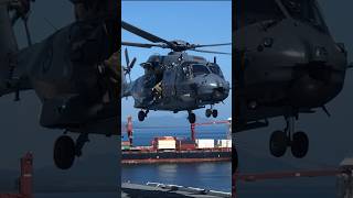 NH90 lands on USNS Mercy for the first time  Royal New Zealand Air Force [upl. by Woolley]