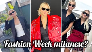 Clizia Incorvaia alla Milano fashion Week con sua sorella Micol [upl. by Bobker]