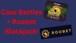 Case Battles  RooBet Blackjack wildbet roobet blackjack caseopening gambling [upl. by Malchus658]