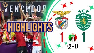 Highlights SL Benfica VS Sporting CP Supertaça Feminina [upl. by Ennahgem424]