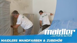 Maidler Wandfarben für Innen und Außen samt Zubehör einfach online bestellen [upl. by Sungam]