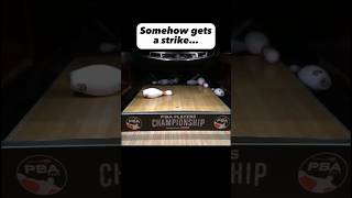 Luckiest bowling strike EVER [upl. by Alayne]