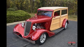 Hercules Motor Car Company Built 1934 Ford Woody Wagon Test Drive [upl. by Riki]