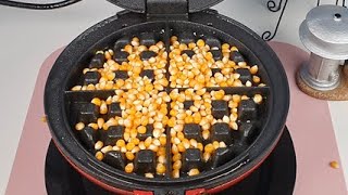 Waffle Iron Popcorn [upl. by Gromme]