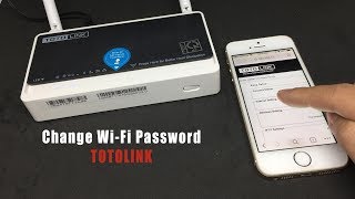 TOTOLINK  Change WiFi password in Mobile  NETVN [upl. by Anicart]