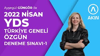 2022 Türkiye Geneli YDS 1 DENEME SINAVI ANALİZİ [upl. by Ahsekam783]