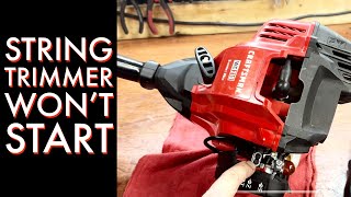 Craftsman string trimmer won’t start Easy fix [upl. by Mclain896]