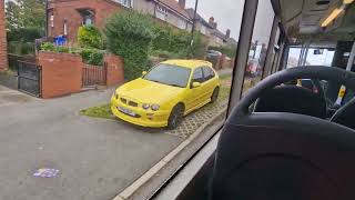 Bus Ride TM Travel Route 70 Sheffield Interchange to Meadowhall Interchange Optare Solo 3924 [upl. by Dickinson941]