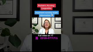 Epiglottitis Pediatric Nursing  LevelUpRN [upl. by Atnim]