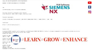 Siemens NX CADCAM system requirements designhubtutorials NXCADCAM [upl. by Atikahs902]