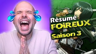 Résumé Foireux  LATTAQUE DES TITANS  SAISON 3 Parodie  REACTION EXTRAIT [upl. by Lai]