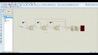 asynchronous up counter and down counter modulo 8 using jk flip flop [upl. by Amerigo116]