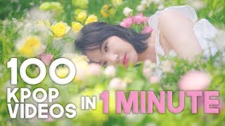 100 KPOP VIDEOS IN 1 MINUTE CHALLENGE [upl. by Evelina]