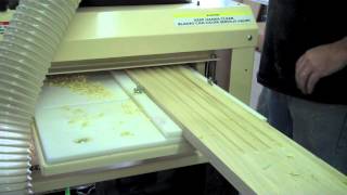 Set up and running start amp stop fluted molding w Woodmaster 718 [upl. by Nhojleahcim546]