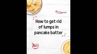 Want to get rid of lumps in pancake batter Our tip with the Régilait powdered milk tin [upl. by Wiburg993]