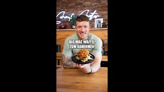 BIG MAC WAFFELN zum Abnehmen 🤯 rezept recipe bigmacrecipesauce diät [upl. by Notyrb]