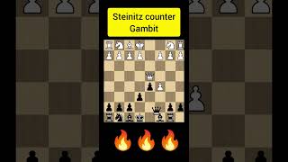 Steinitz countergambit chess youtubeshorts chessgrandmaster chesstalkbangla [upl. by Lerat]