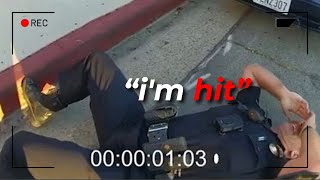 Rookie Cop Heroically Rescues Partner During Intense Shootout [upl. by Yetnruoc841]