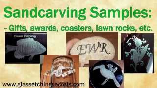 Sandcarving Equipment and Sandblasting Video [upl. by Ihp]