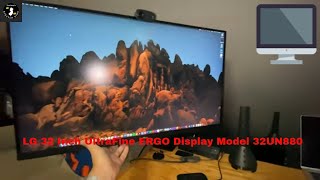 LG 32 inch UltraFine Ergo Display Model 32UN880 review amp thoughts [upl. by Ilatfen247]