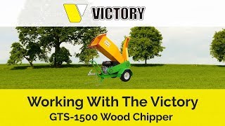 Working With The Victory Tractor GTS 1500 Wood Chipper [upl. by Adnirak754]