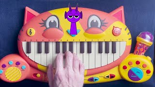 DURPLE THEME INCREDIBOX SPRUNKI  Normal Vs Horror ON A CAT PIANO [upl. by Annais538]