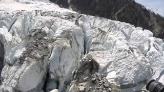 Glacier des Bossons drone [upl. by Christyna]