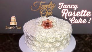 HOW TO MAKE A ROSETTE CAKE  EASY [upl. by Janaya196]