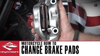 How to Change Motorcycle Brake Pads [upl. by Atnoled]