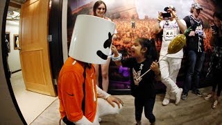 Marshmello Makes a New Friend at Red Rocks [upl. by Nerahs]