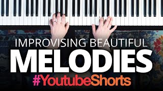 Learn simple amp beautiful piano improv 🎹❤️ 60 second beginner lesson shorts [upl. by Airogerg]