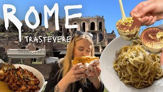 Visiting Rome Delicious Food amp Iconic Sights Staying in Charming Trastevere [upl. by Esnofla]