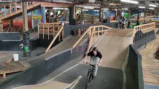 RANDOM RED LINE CLIPS FROM RAYS INDOOR MOUNTAIN BIKE PARK RaysBikePark iknowhim RAYSMTB BMX [upl. by Odlanar928]