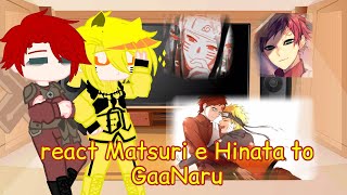 React Matsuri e Hinata to GaaNaruGaara and Naruto [upl. by Nelson]