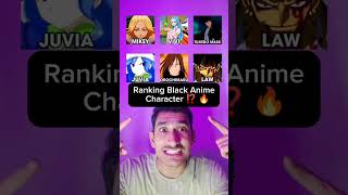 Ranking Black Anime Characters ⁉️🔥 anime shorts [upl. by Hewart]