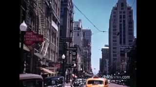 Never Before Seen Color Footage of 1939 Downtown Dallas [upl. by Tertias]