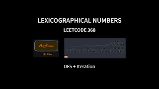 Lexicographical Numbers  Leetcode 386  Java [upl. by Nalaf]