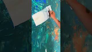 This man using his own body to paint a painting 🎨factnation shortsfeed shorts [upl. by Allsopp413]