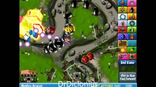 Bloons TD 4 Hard Perfect No Lives Lost Stream Track BTD4 TD4 [upl. by Iztim]