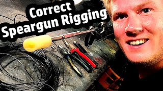 Tutorial  How to Rig a Speargun correctly and sharpen the arrow razor sharp [upl. by Eciuqram]