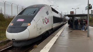 TGV Duplex 226 arrives at Calais Fréthun for Paris Gare Du Nord TGV 226 arrive à Calais Fréthun [upl. by Ydnelg]