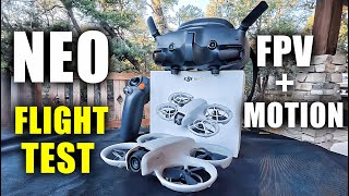 DJI Neo FPV Flight Test with Goggles 3 amp Motion 3  InDepth [upl. by Kelleher301]