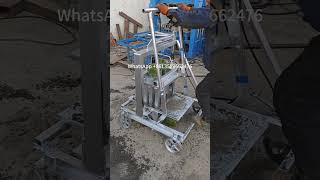 Concrete brick laying machine portable China block moulding machine home electric block maekr [upl. by Otis]