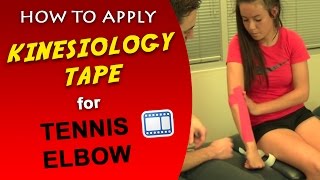 How to Kinesiology Tape for Tennis Elbow  Doctor K [upl. by Asehr131]